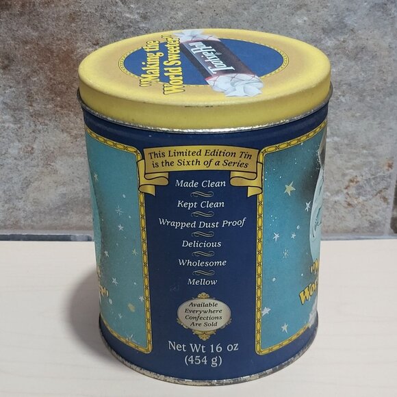 Vintage Tootsie Roll Collectible Tin Smiling Moon Face Making The World Sweeter - Picture 3 of 9